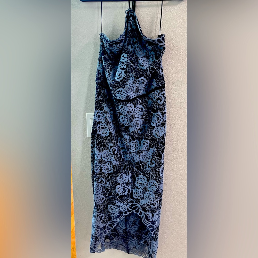 💙 Vici aeom halter lace midi dress blue 💙